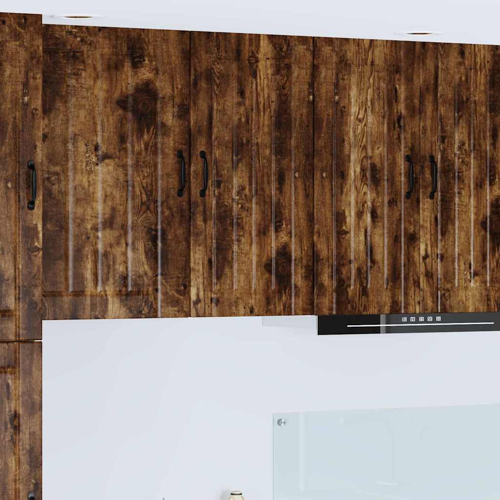 Kjøkken veggskap Røkt eik 40 x 31 x 80 cm Konstruert tre