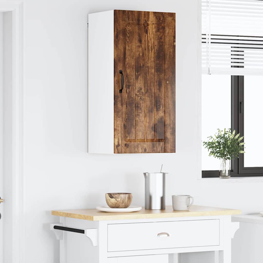 Kjøkken veggskap Røkt eik 40 x 31 x 80 cm Konstruert tre