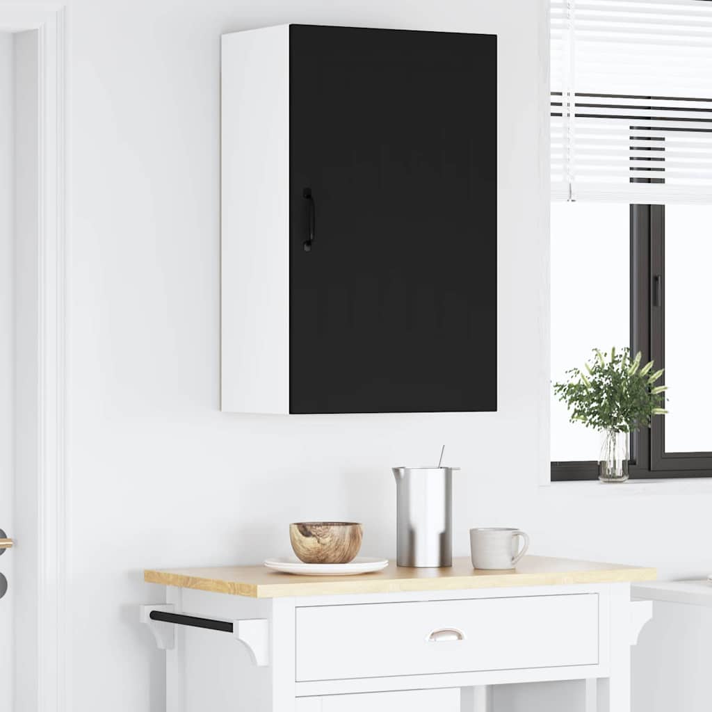 Veggskap LUCCA Svart 50 x 31 x 80 cm Konstruert tre