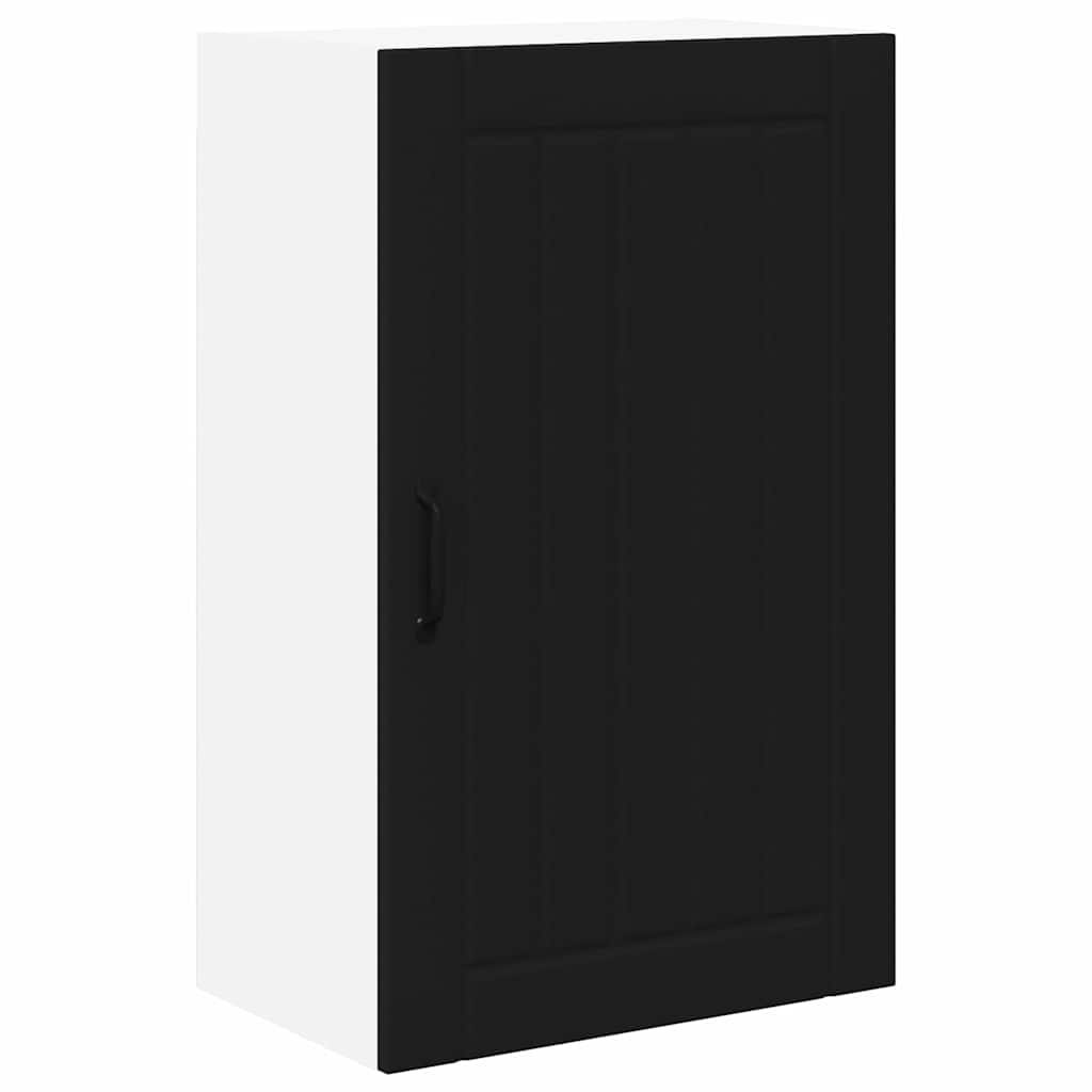 Veggskap LUCCA Svart 50 x 31 x 80 cm Konstruert tre