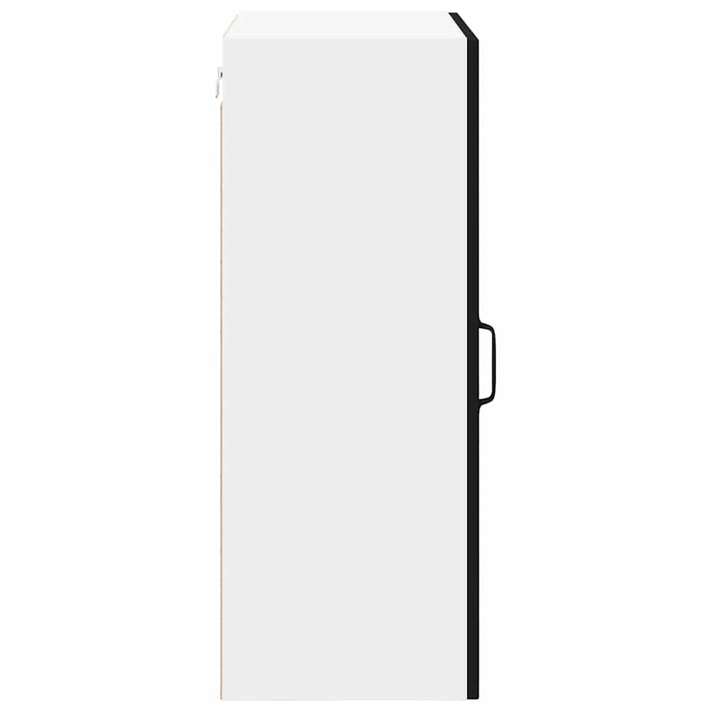 Kjøkken veggskap med hylle Svart 50 x 31 x 80 cm Konstruert tre