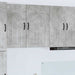 Veggskap LUCCA Betonggrå 50 x 31 x 80 cm Konstruert tre