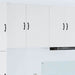 Veggskap LUCCA Høgglans hvit 50 x 31 x 80 cm Konstruert tre