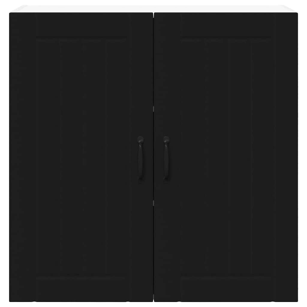 Veggskap LUCCA Svart 80 x 31 x 80 cm Konstruert tre
