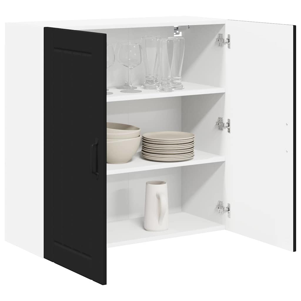 Veggskap LUCCA Svart 80 x 31 x 80 cm Konstruert tre