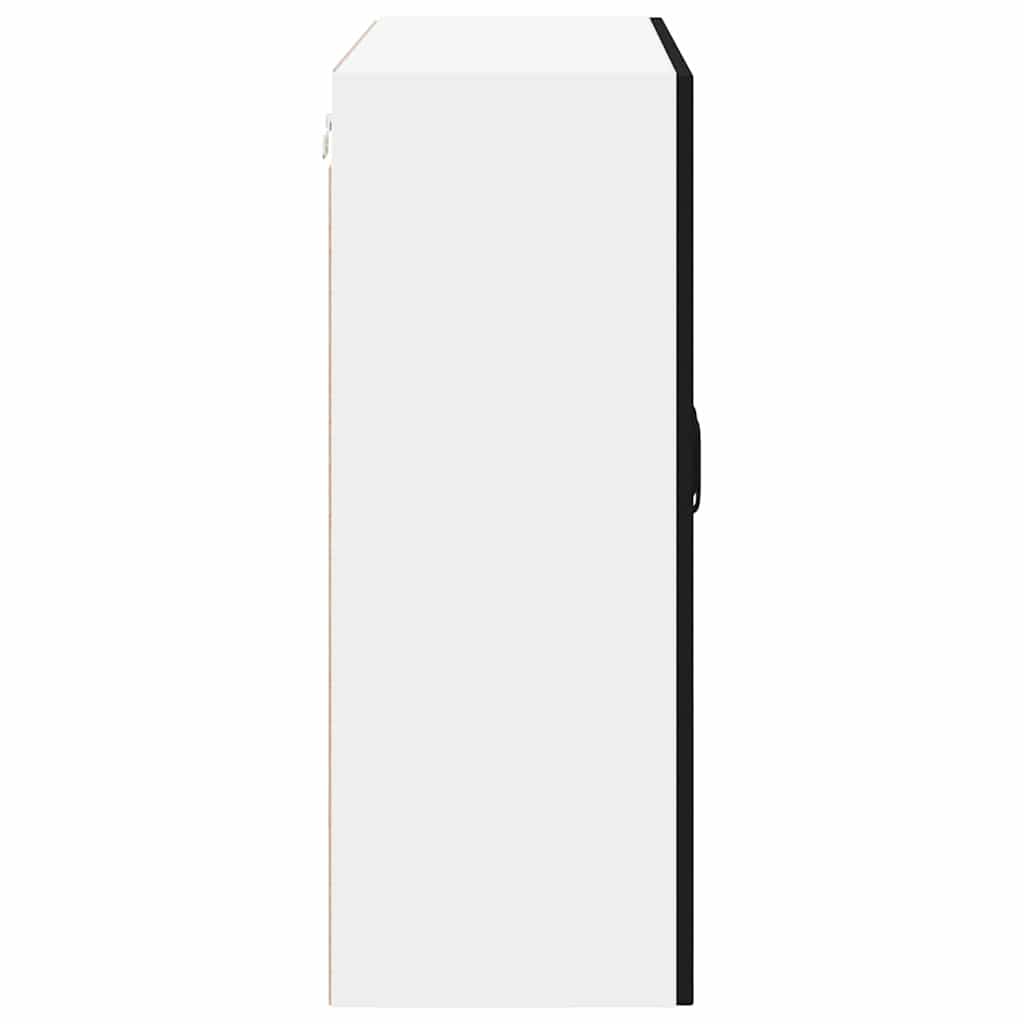 Kjøkken veggskap med hylle Svart 80 x 31 x 80 cm Konstruert tre