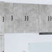 Veggskap LUCCA Betonggrå 80 x 31 x 80 cm Konstruert tre