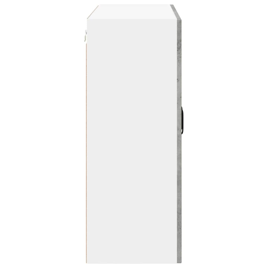 Veggskap LUCCA Betonggrå 80 x 31 x 80 cm Konstruert tre