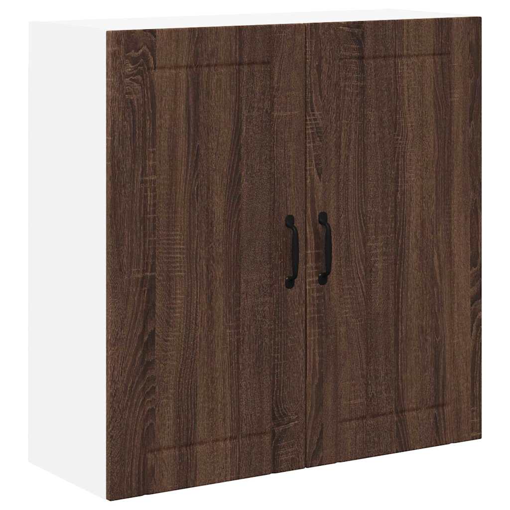 Veggskap LUCCA Brun eik 80 x 31 x 80 cm Konstruert tre
