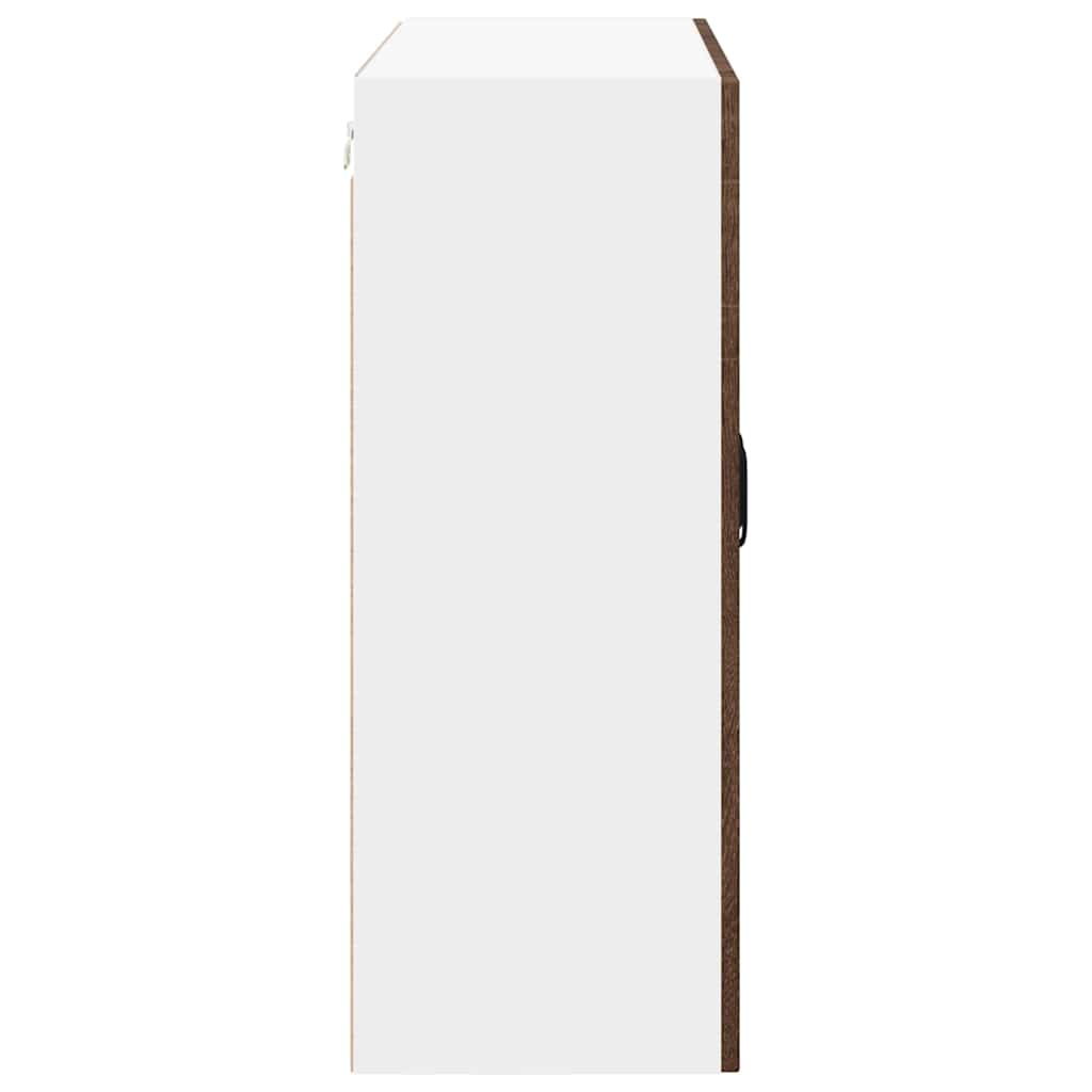Veggskap LUCCA Brun eik 80 x 31 x 80 cm Konstruert tre