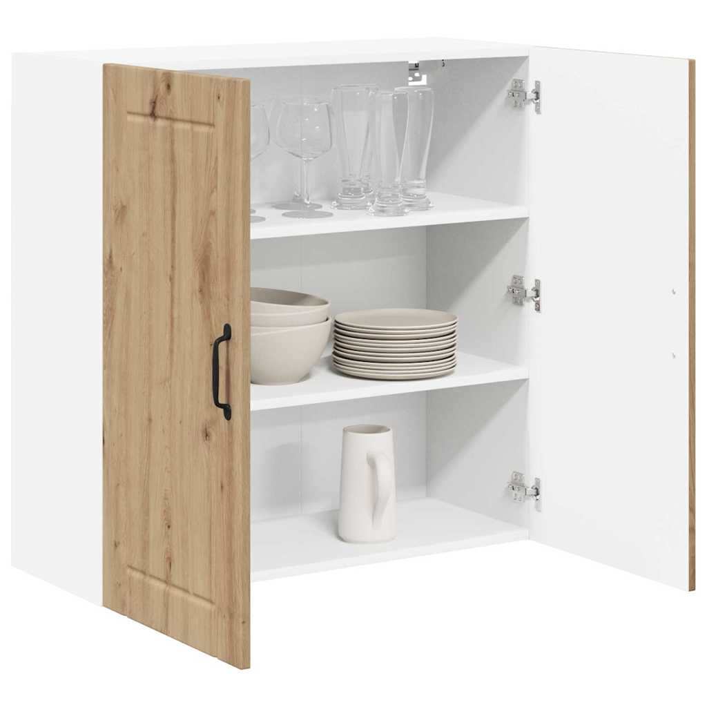 Veggskap LUCCA Artisan eik 80 x 31 x 80 cm Konstruert tre