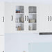 Vegghylle LUCCA Hvit 80 x 31 x 80 cm Konstruert tre