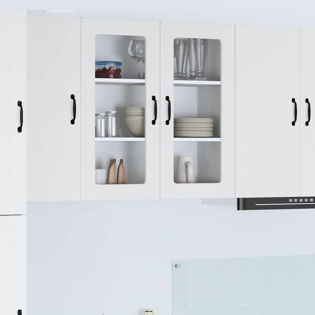 Vegghylle LUCCA Hvit 80 x 31 x 80 cm Konstruert tre