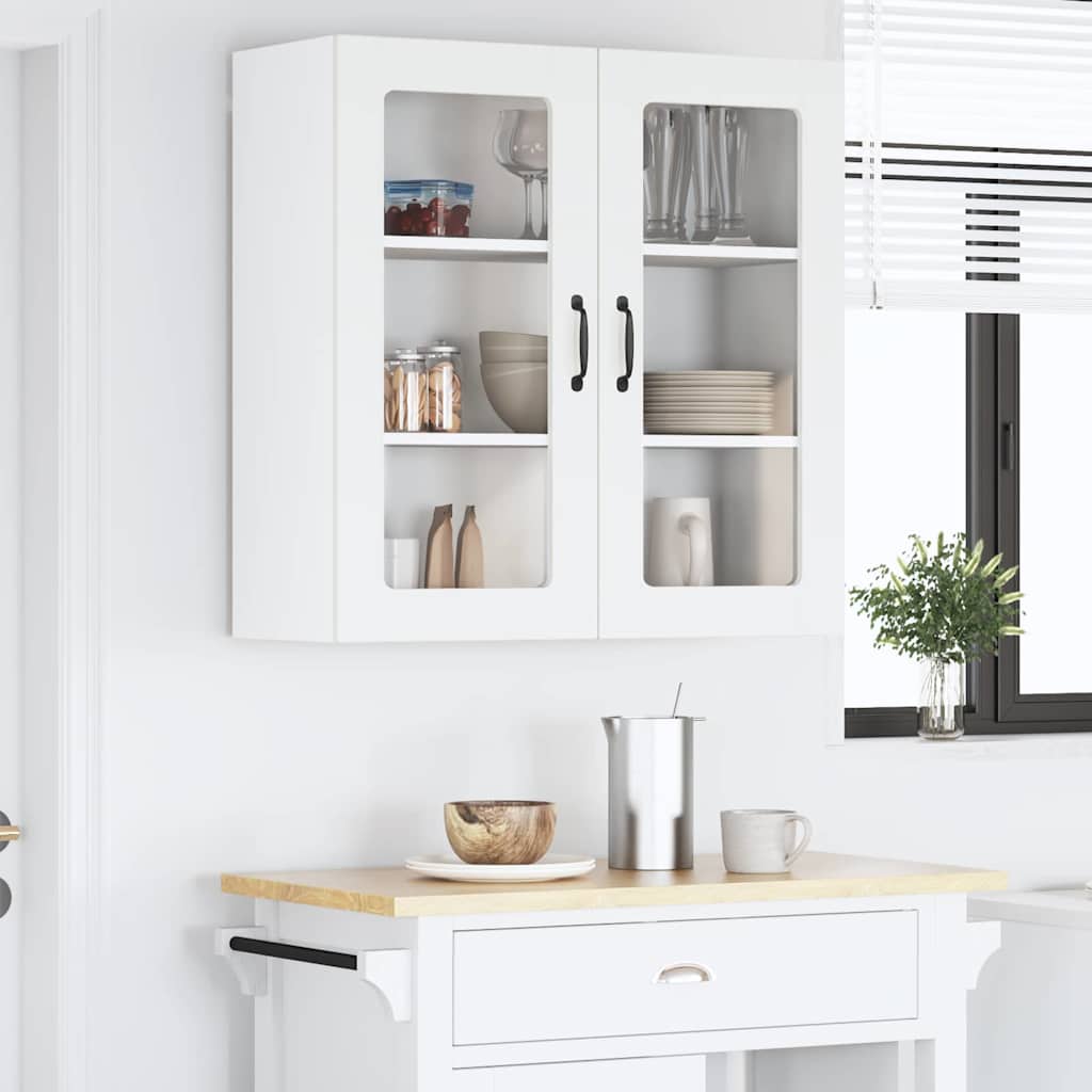 Vegghylle LUCCA Hvit 80 x 31 x 80 cm Konstruert tre