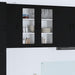 Vegghylle LUCCA Svart 80 x 31 x 80 cm Konstruert tre