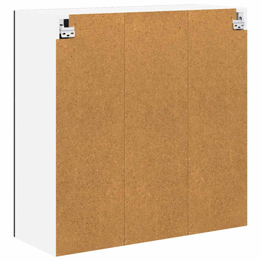Vegghylle LUCCA Svart 80 x 31 x 80 cm Konstruert tre