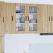 Vegghylle LUCCA Sonoma eik 80 x 31 x 80 cm Konstruert tre