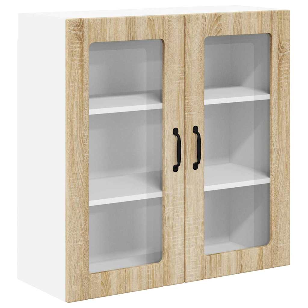 Vegghylle LUCCA Sonoma eik 80 x 31 x 80 cm Konstruert tre