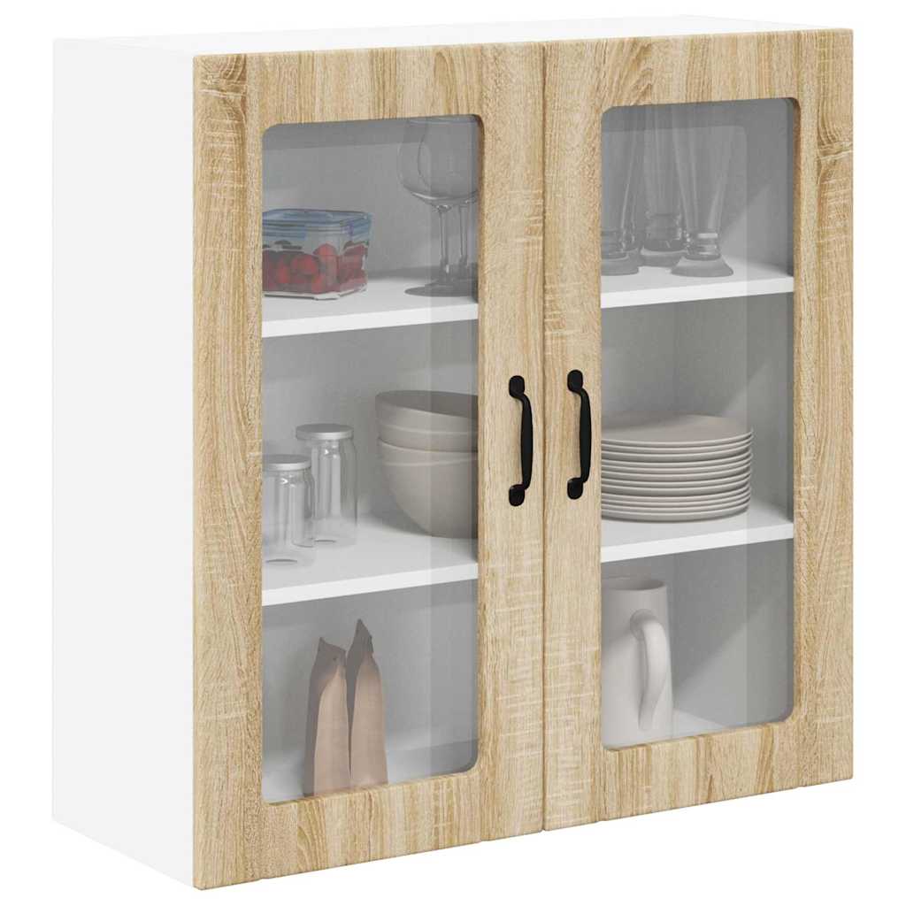 Vegghylle LUCCA Sonoma eik 80 x 31 x 80 cm Konstruert tre