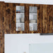 Vegghylle LUCCA Røkt Eik 80 x 31 x 80 cm Konstruert tre