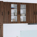 Vegghylle LUCCA Brun eik 80 x 31 x 80 cm Konstruert tre