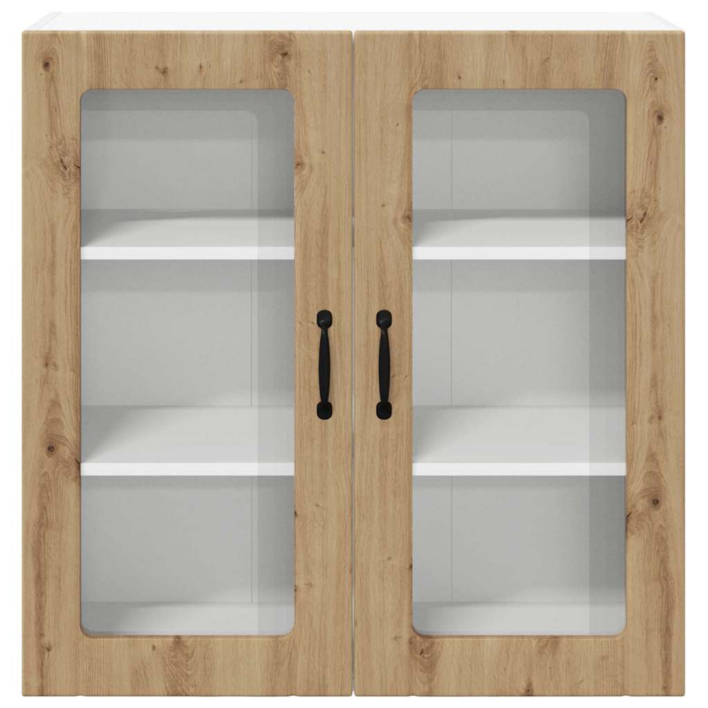 Vegghylle LUCCA Artisan eik 80 x 31 x 80 cm Konstruert tre