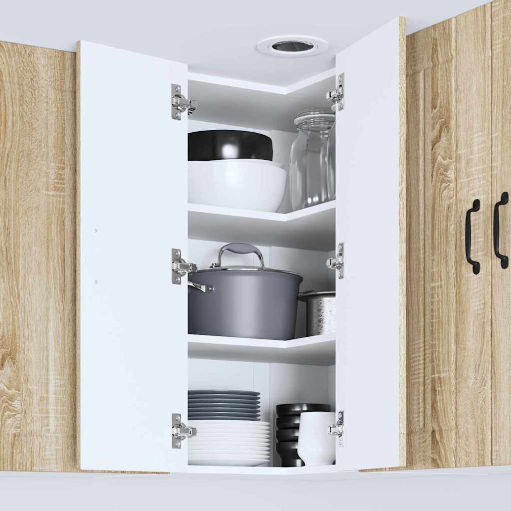 Vegghjørneskap LUCCA Sonoma eik 57 x 57 x 80 cm Konstruert tre