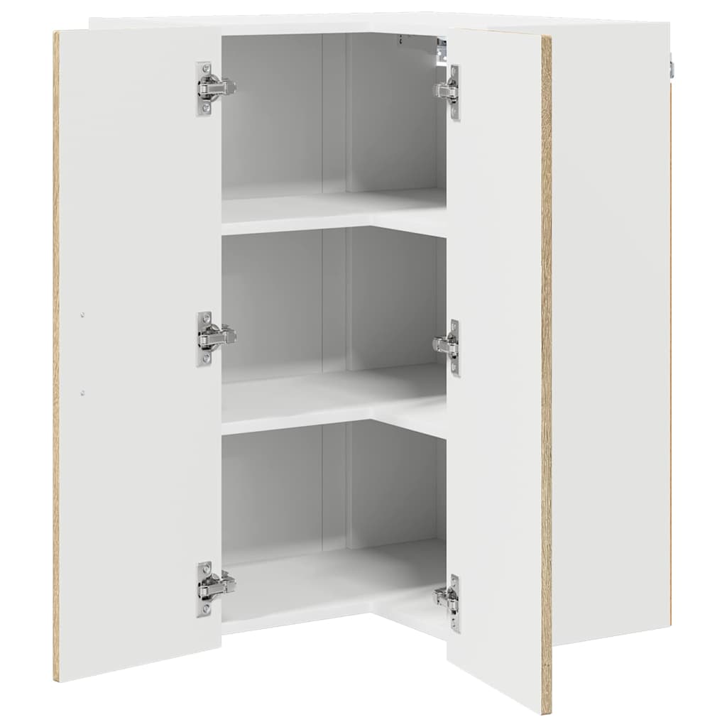 Vegghjørneskap LUCCA Sonoma eik 57 x 57 x 80 cm Konstruert tre