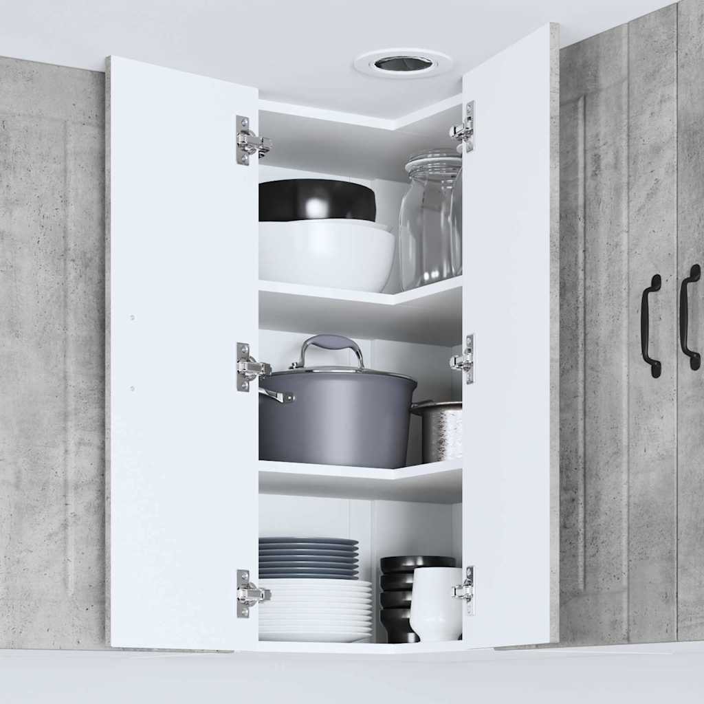 Vegghjørneskap LUCCA Betonggrå 57 x 57 x 80 cm Konstruert tre