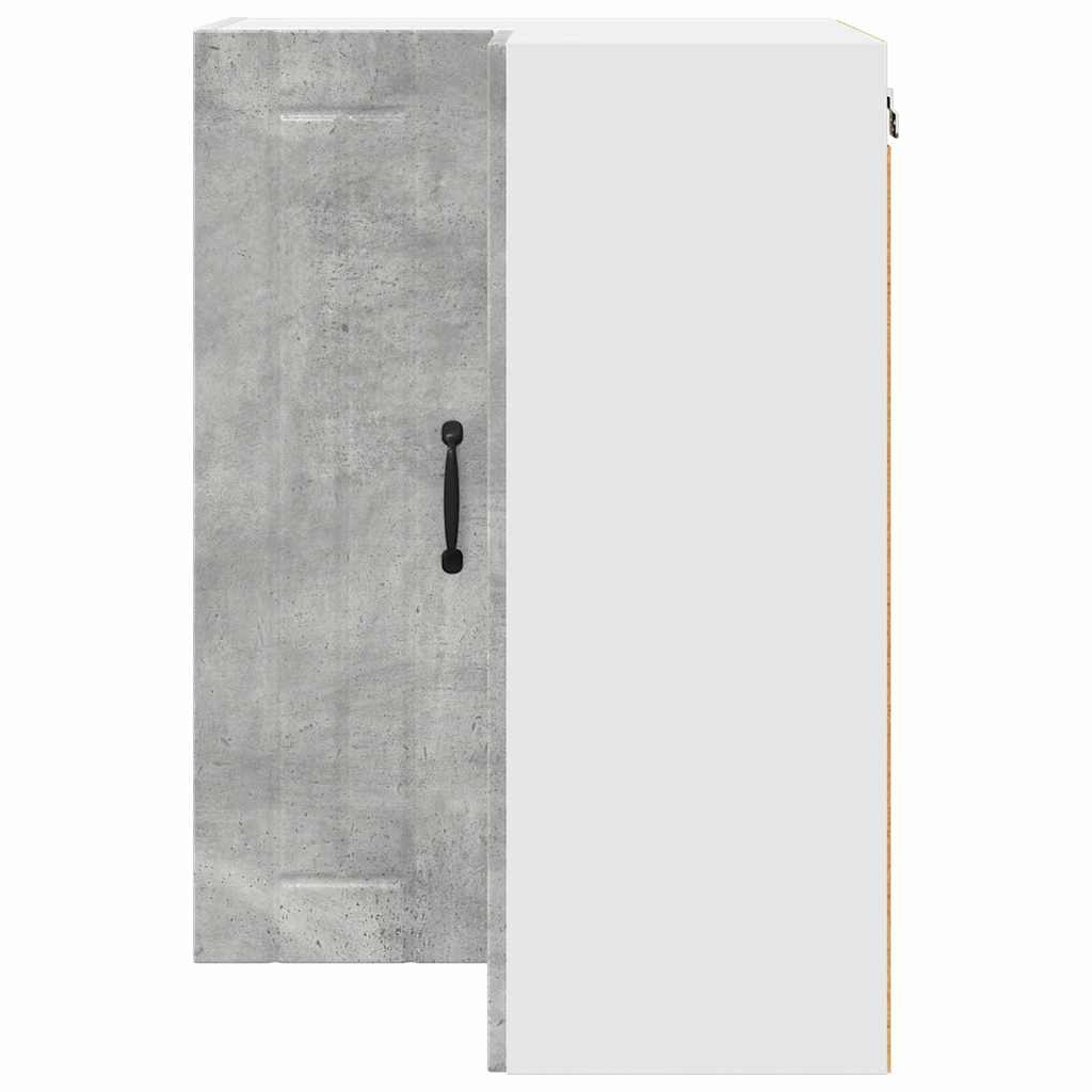 Vegghjørneskap LUCCA Betonggrå 57 x 57 x 80 cm Konstruert tre