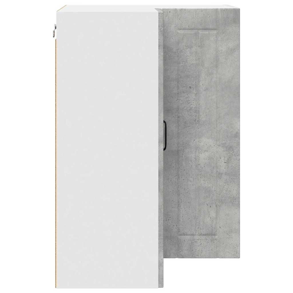 Vegghjørneskap LUCCA Betonggrå 57 x 57 x 80 cm Konstruert tre
