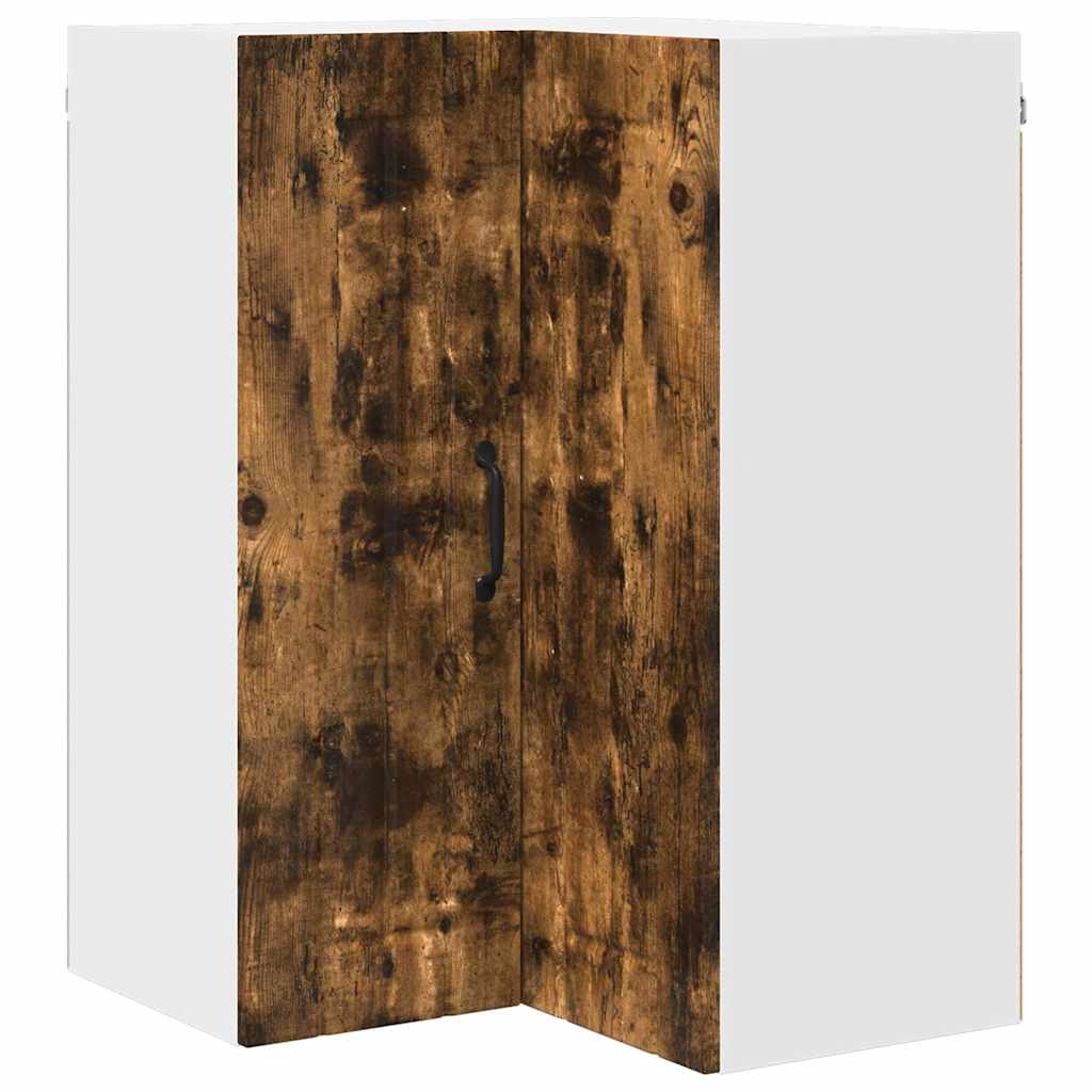 Vegghjørneskap LUCCA Røkt Eik 57 x 57 x 80 cm Konstruert tre