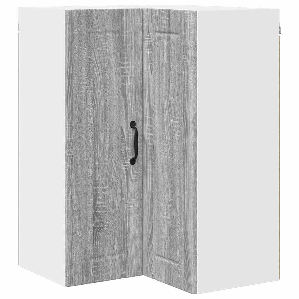 Vegghjørneskap LUCCA Grå sonoma 57 x 57 x 80 cm Konstruert tre