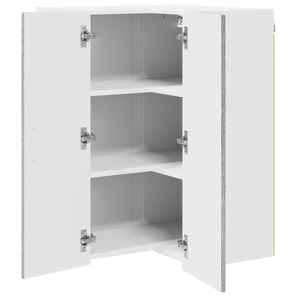 Vegghjørneskap LUCCA Grå sonoma 57 x 57 x 80 cm Konstruert tre