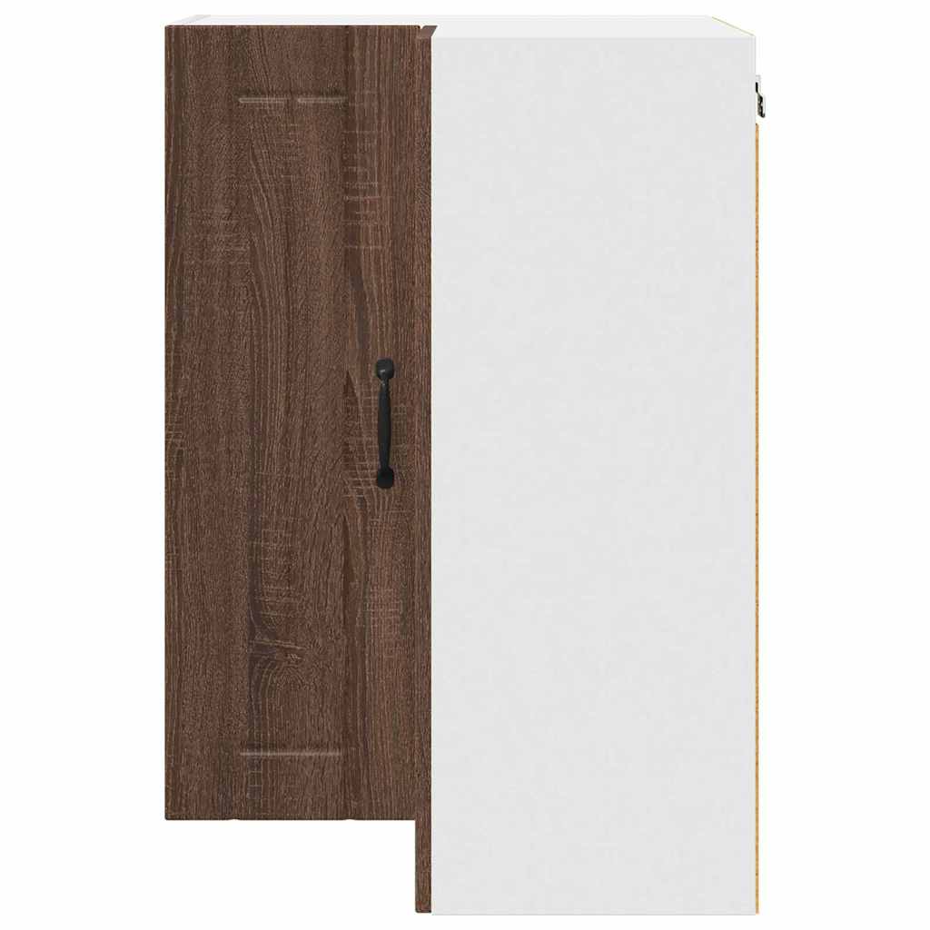 Vegghjørneskap LUCCA Brun eik 57 x 57 x 80 cm Konstruert tre