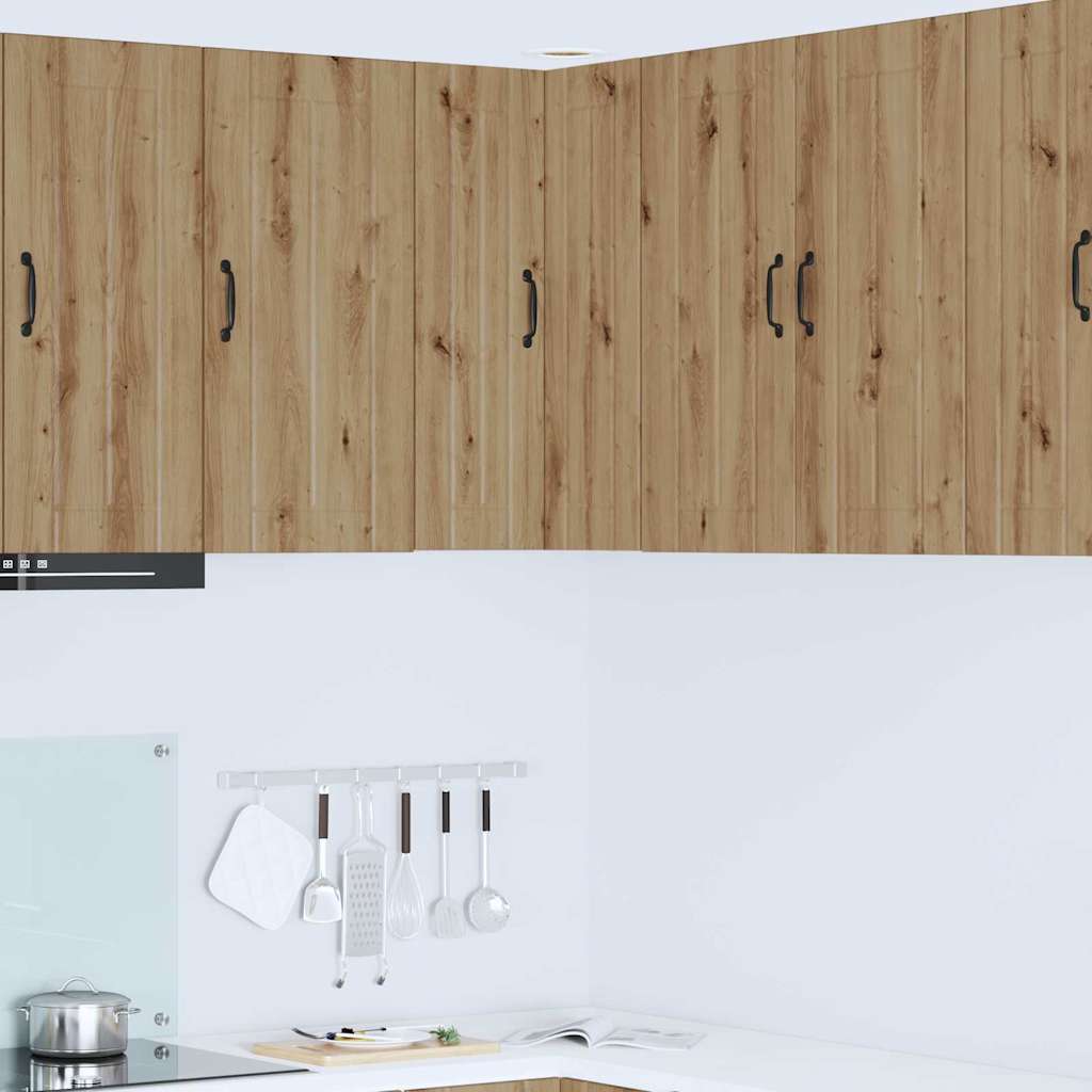 Vegghjørneskap LUCCA Artisan eik 57 x 57 x 80 cm Konstruert tre