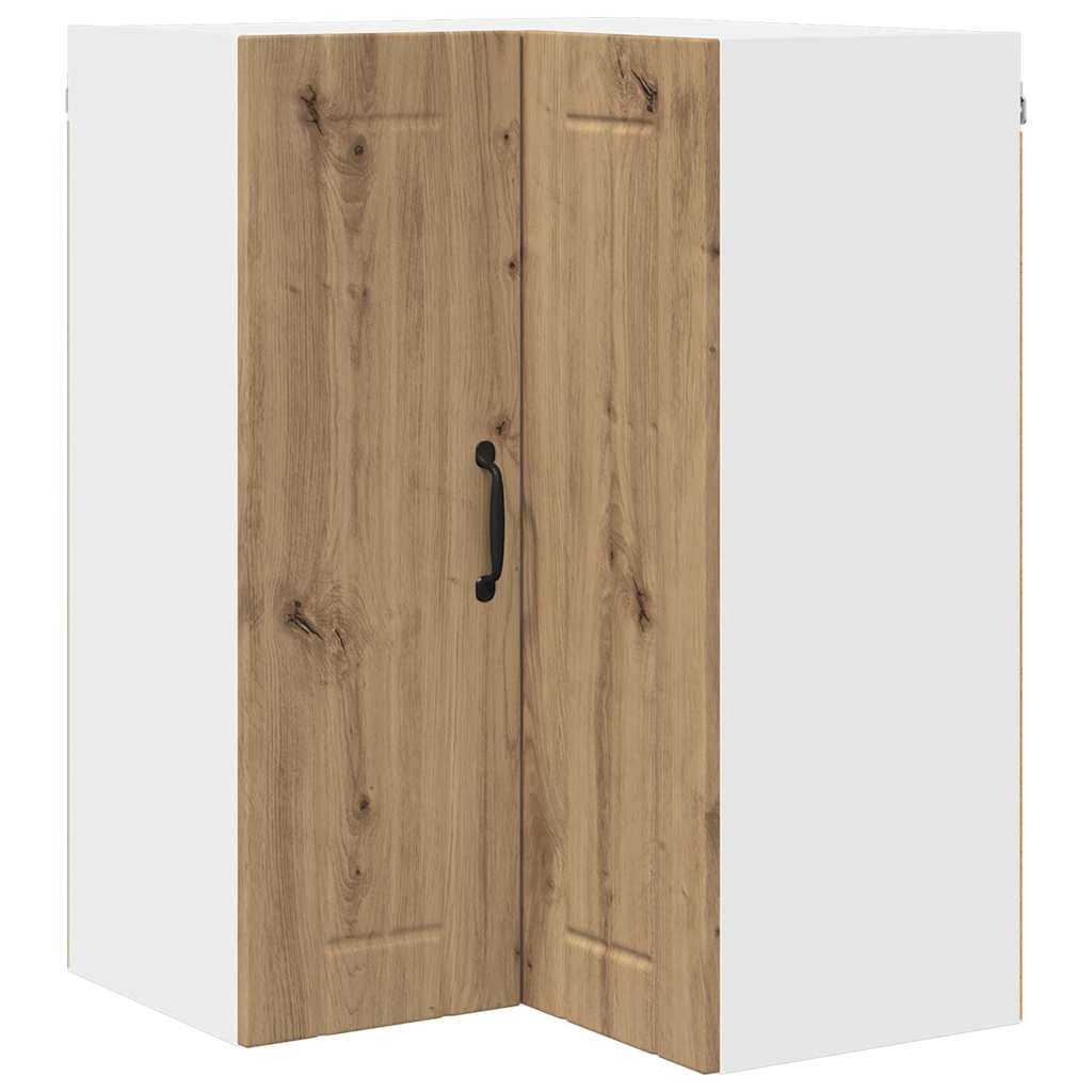 Vegghjørneskap LUCCA Artisan eik 57 x 57 x 80 cm Konstruert tre