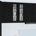 Vegghylle LUCCA Svart 60 x 31 x 80 cm Konstruert tre