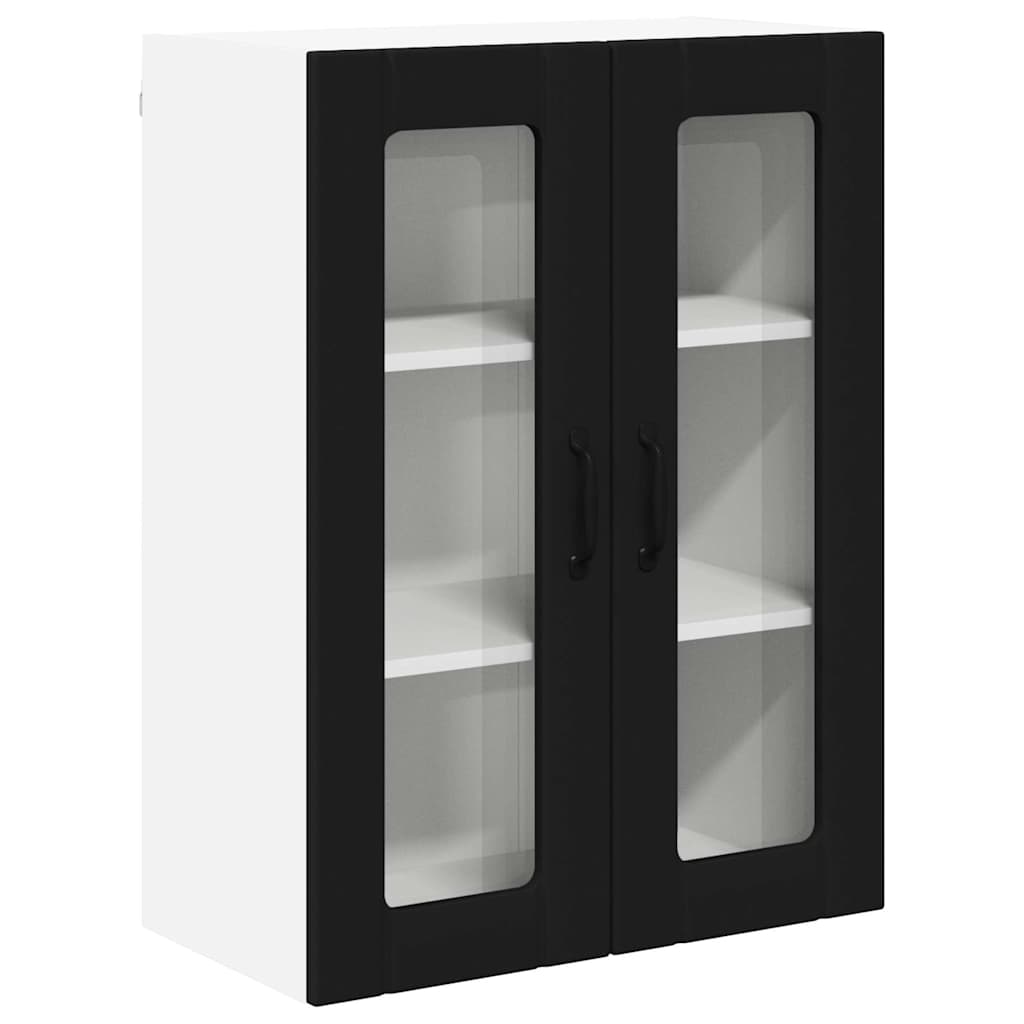 Vegghylle LUCCA Svart 60 x 31 x 80 cm Konstruert tre