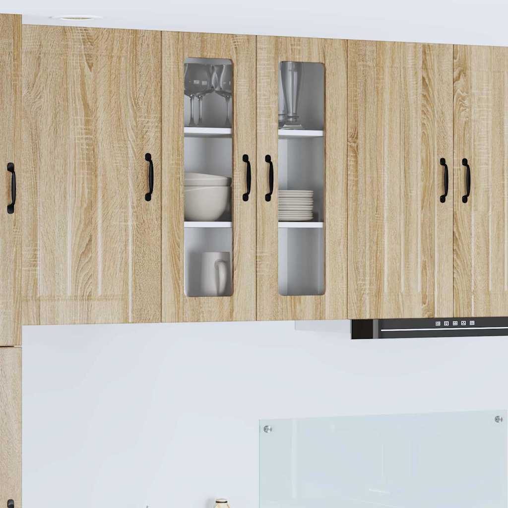 Vegghylle LUCCA Sonoma eik 60 x 31 x 80 cm Konstruert tre