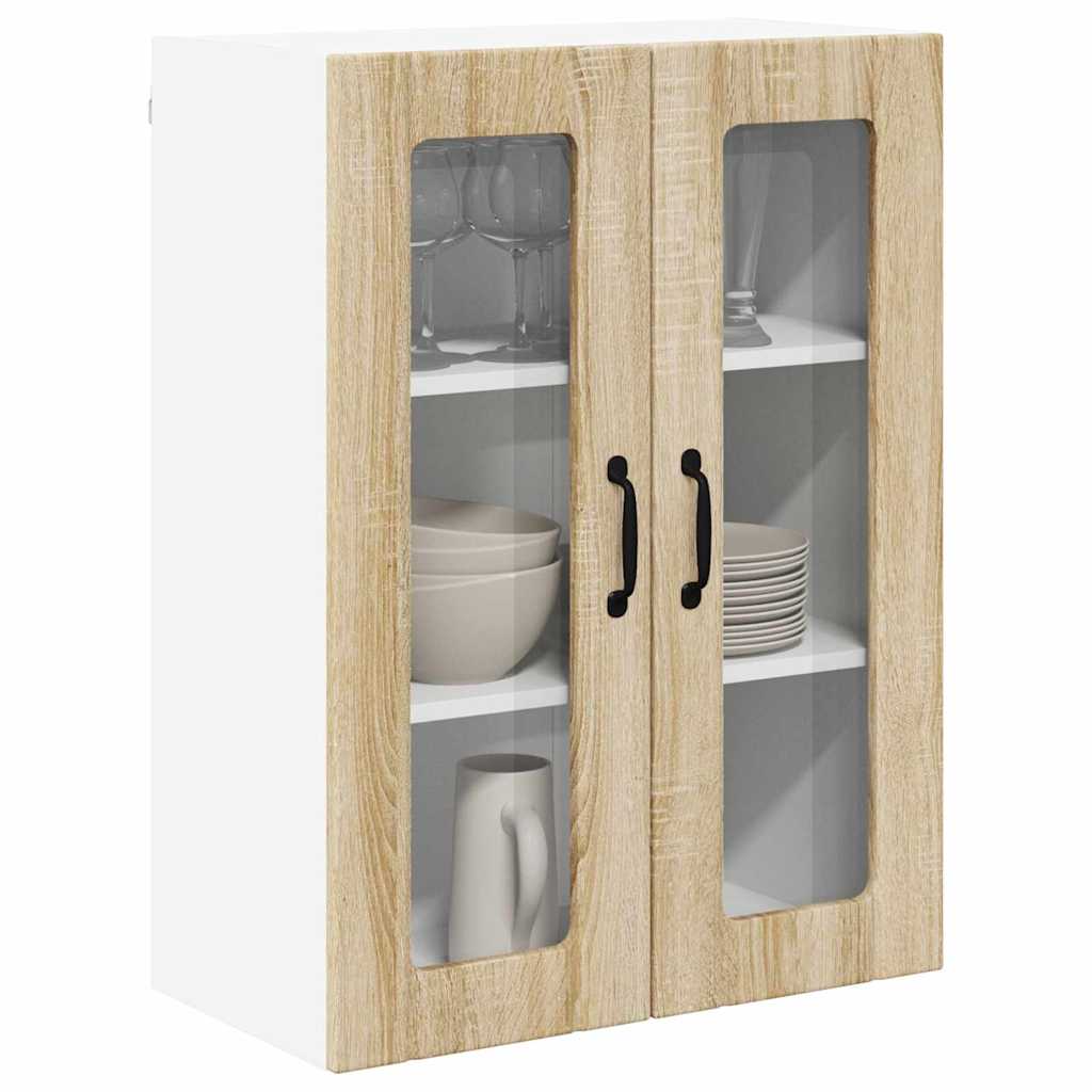 Vegghylle LUCCA Sonoma eik 60 x 31 x 80 cm Konstruert tre