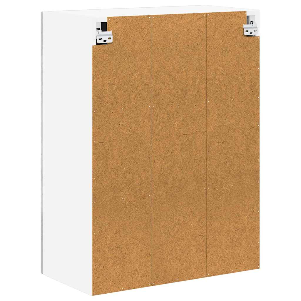Vegghylle LUCCA Betonggrå 60 x 31 x 80 cm Konstruert tre