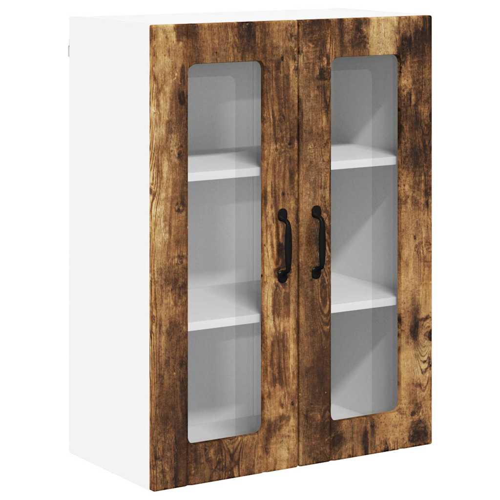 Vegghylle LUCCA Røkt Eik 60 x 31 x 80 cm Konstruert tre