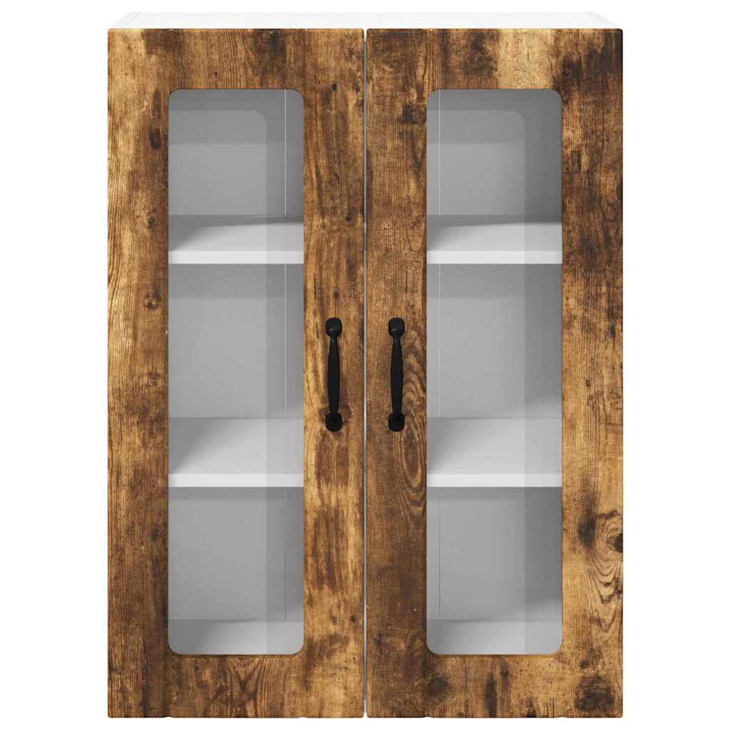 Vegghylle LUCCA Røkt Eik 60 x 31 x 80 cm Konstruert tre