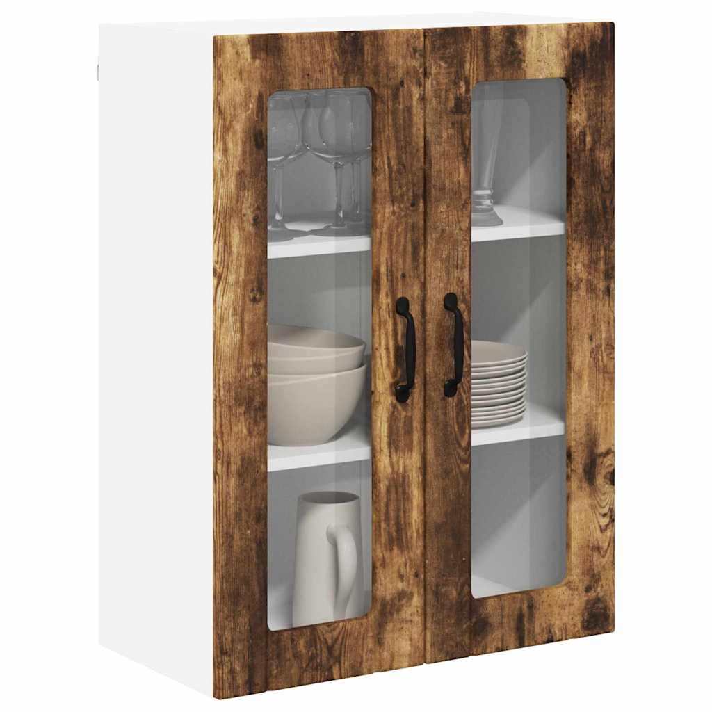 Vegghylle LUCCA Røkt Eik 60 x 31 x 80 cm Konstruert tre