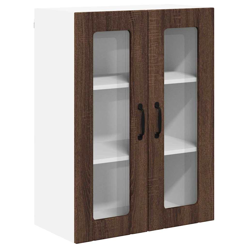 Vegghylle LUCCA Brun eik 60 x 31 x 80 cm Konstruert tre