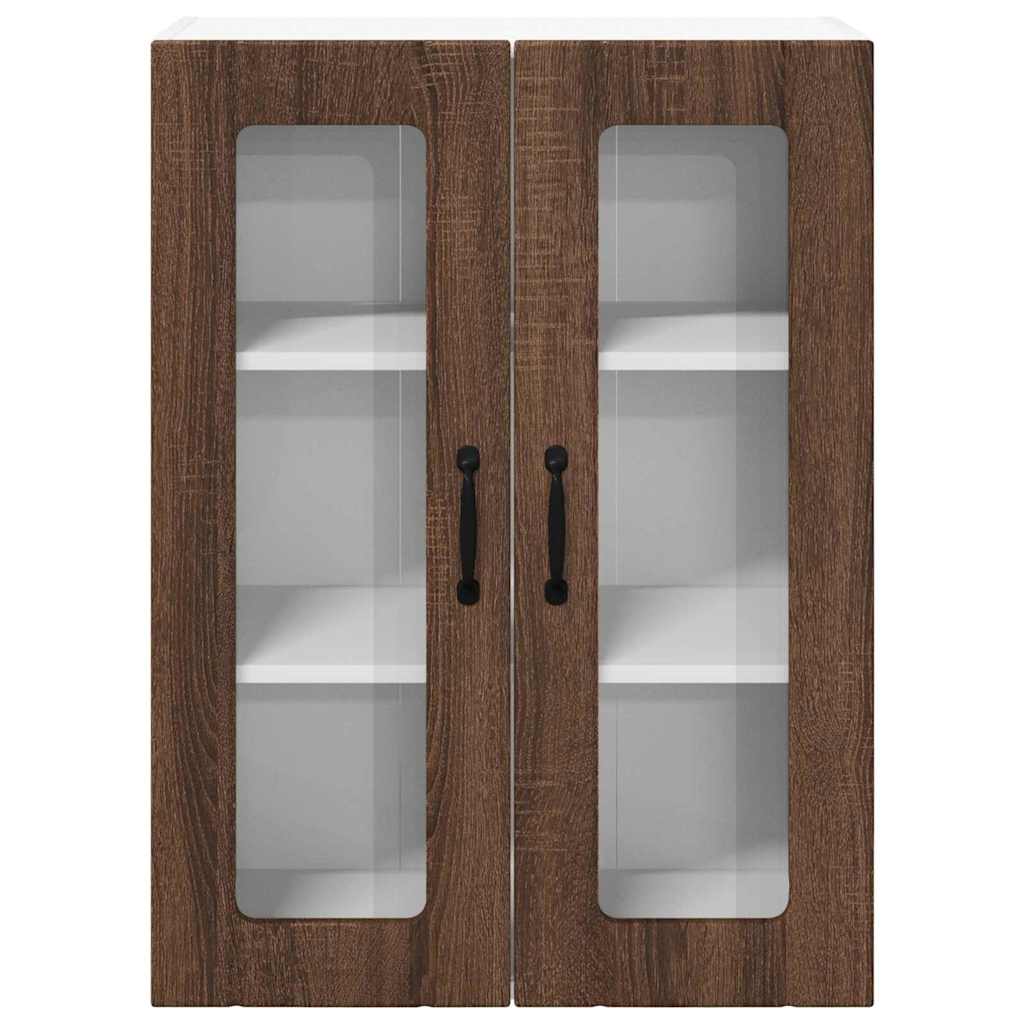 Vegghylle LUCCA Brun eik 60 x 31 x 80 cm Konstruert tre