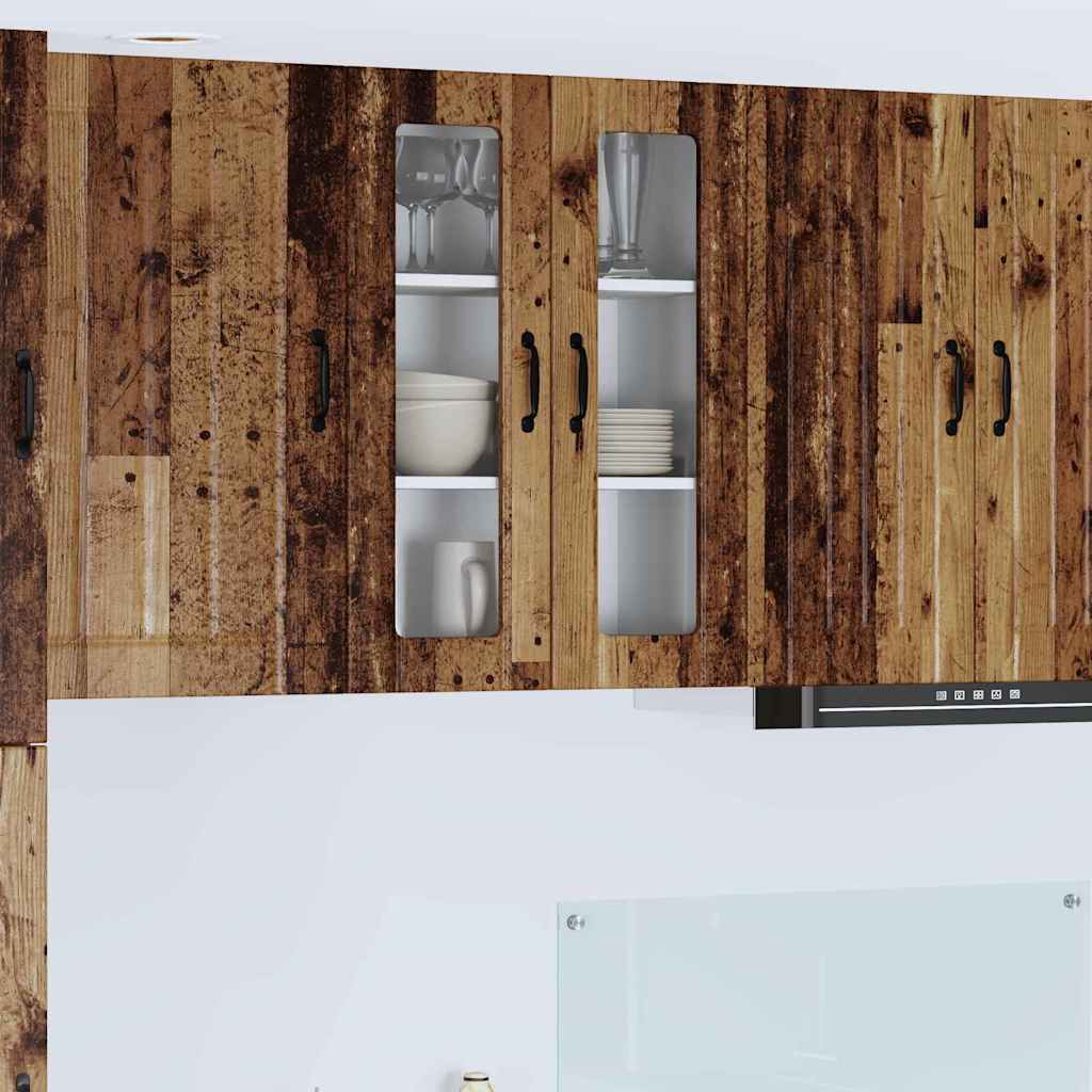 Vegghylle LUCCA Gammelt tre 60 x 31 x 80 cm Konstruert tre
