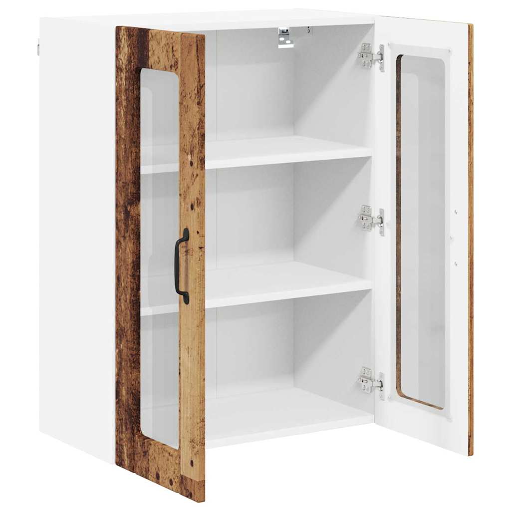Vegghylle LUCCA Gammelt tre 60 x 31 x 80 cm Konstruert tre