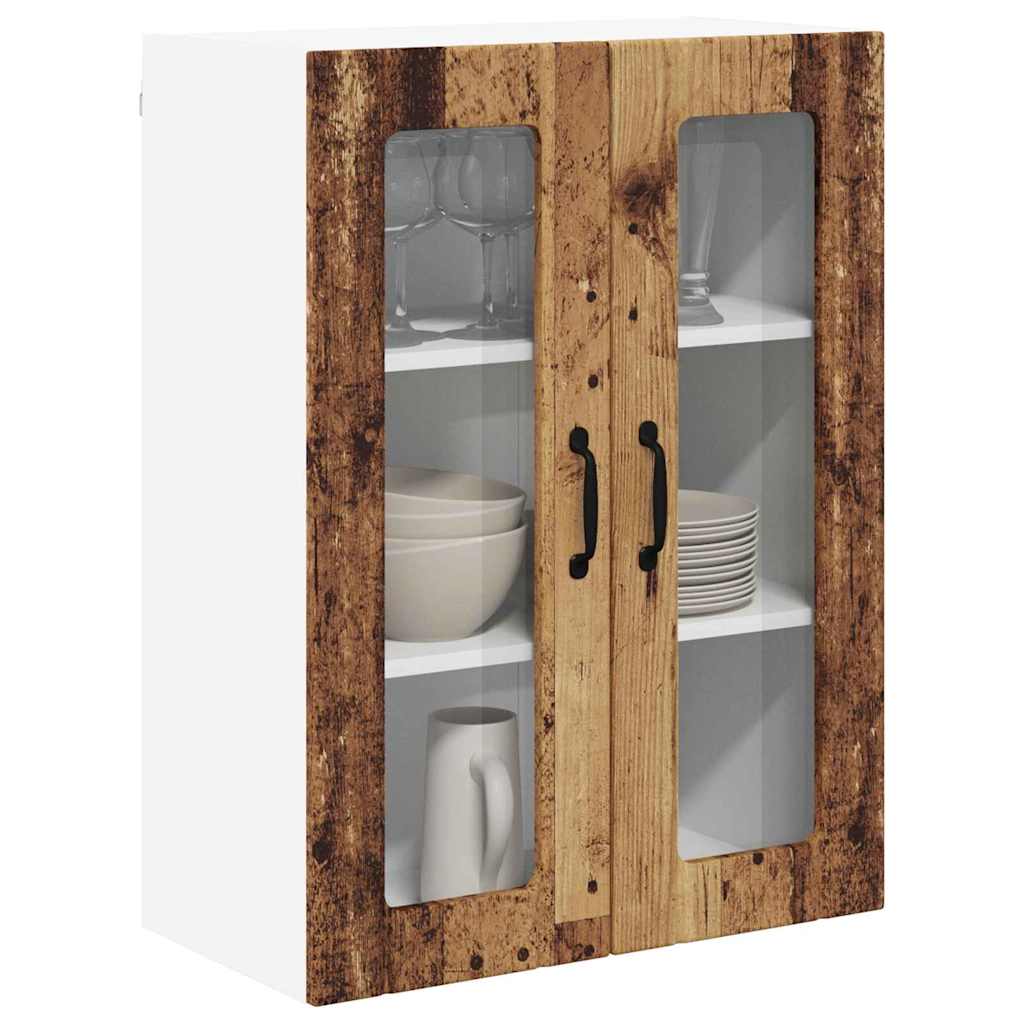 Vegghylle LUCCA Gammelt tre 60 x 31 x 80 cm Konstruert tre